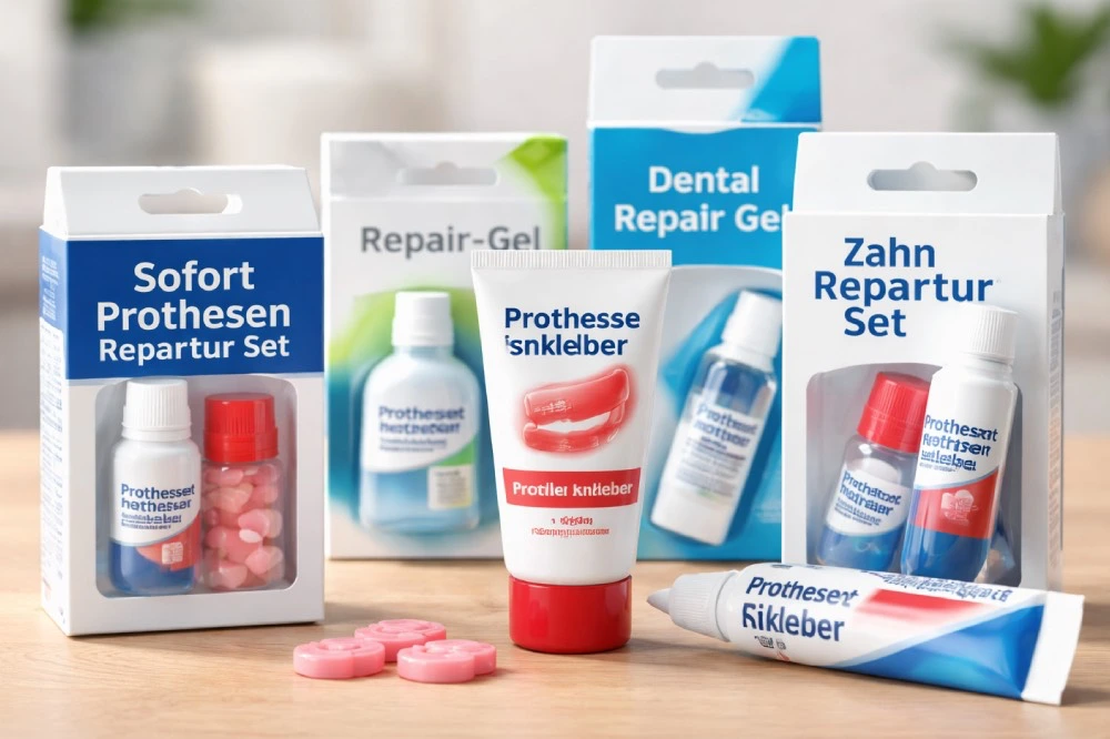 Zahnprothese mit Sekundenkleber geklebt hält nicht – fachgerechte Reparatur im Dentallabor